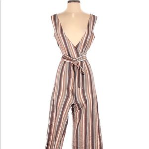 Francesca’s Striped Jumpsuit